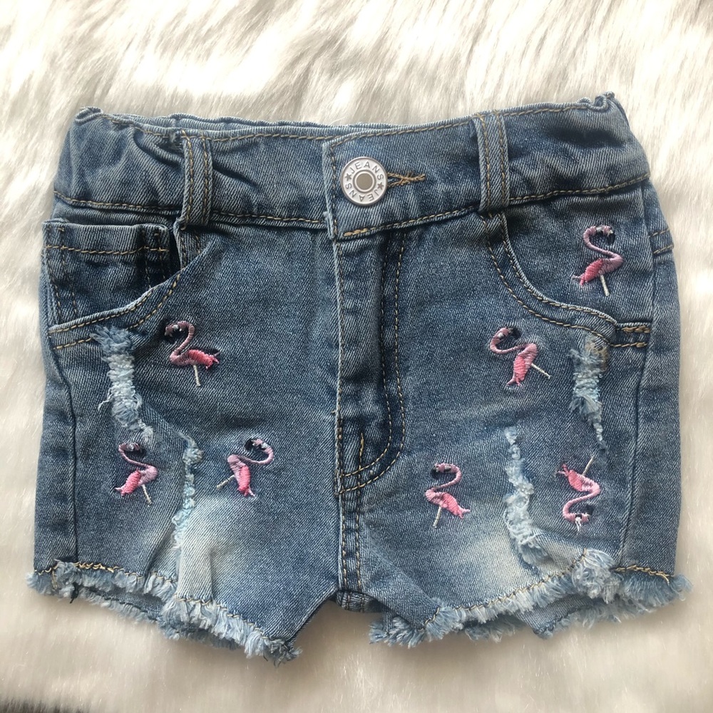 Girl Boutique Flamingo Denim Set - Picture 2 of 2